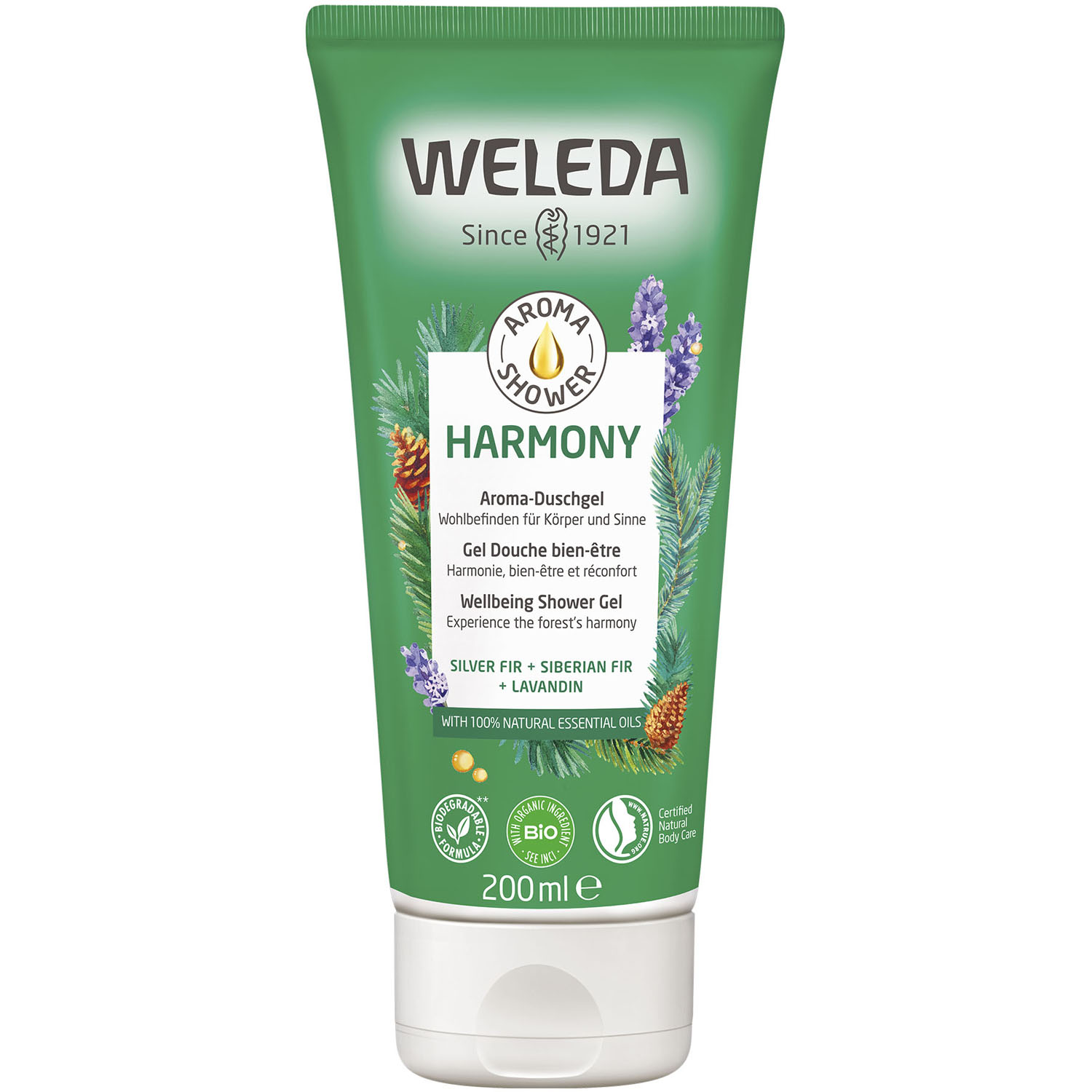 Веледа Набор: гель для душа Harmony 200 мл + крем для тела 150 мл (Weleda, Skin Food) фото 2