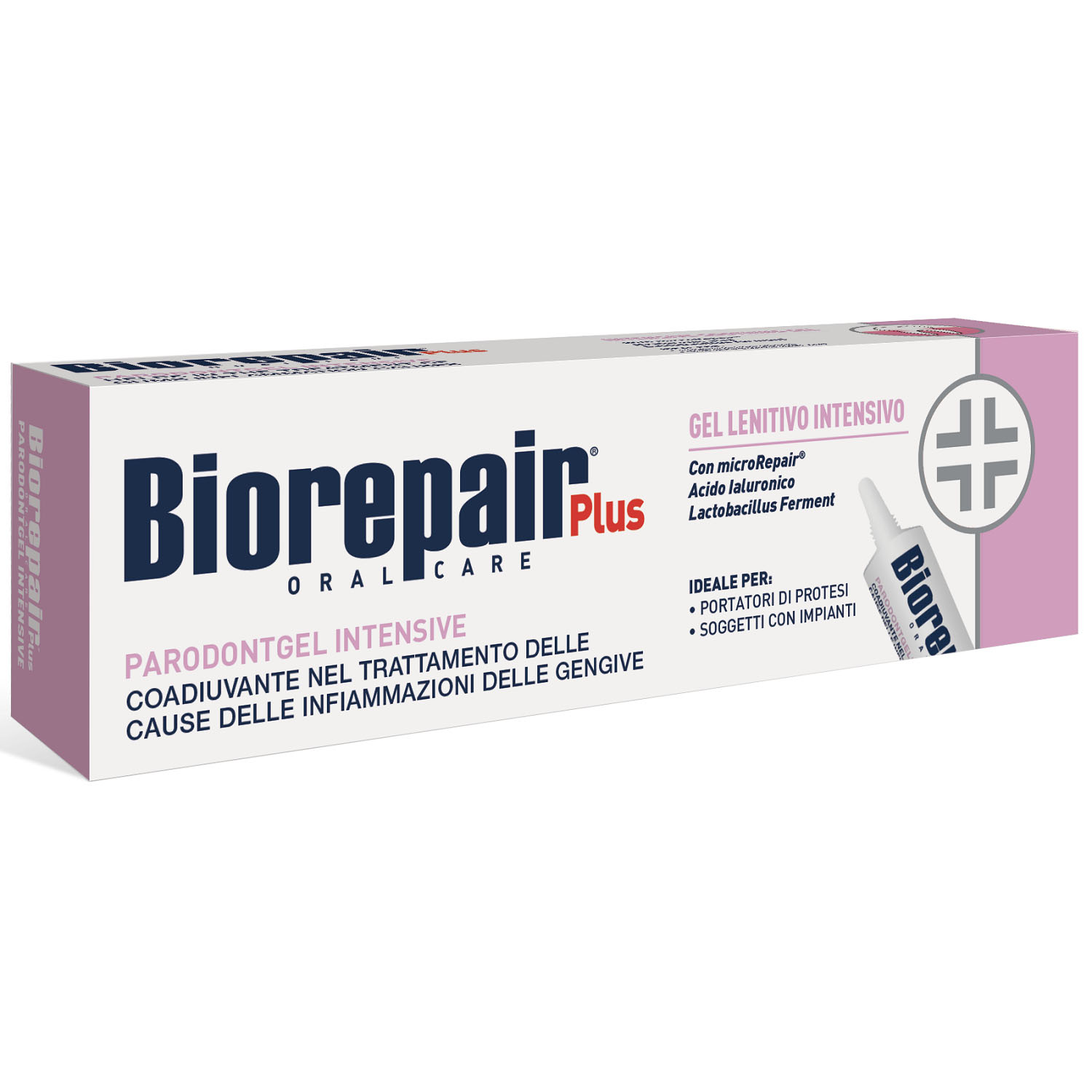Biorepair Успокаивающий гель для десен Biorepair Plus Parodontgel Intensive 12+, 20 мл (Biorepair, Отбеливание и лечение) biorepair набор зубных паст для сохранения белизны 2х75 мл biorepair отбеливание и лечение