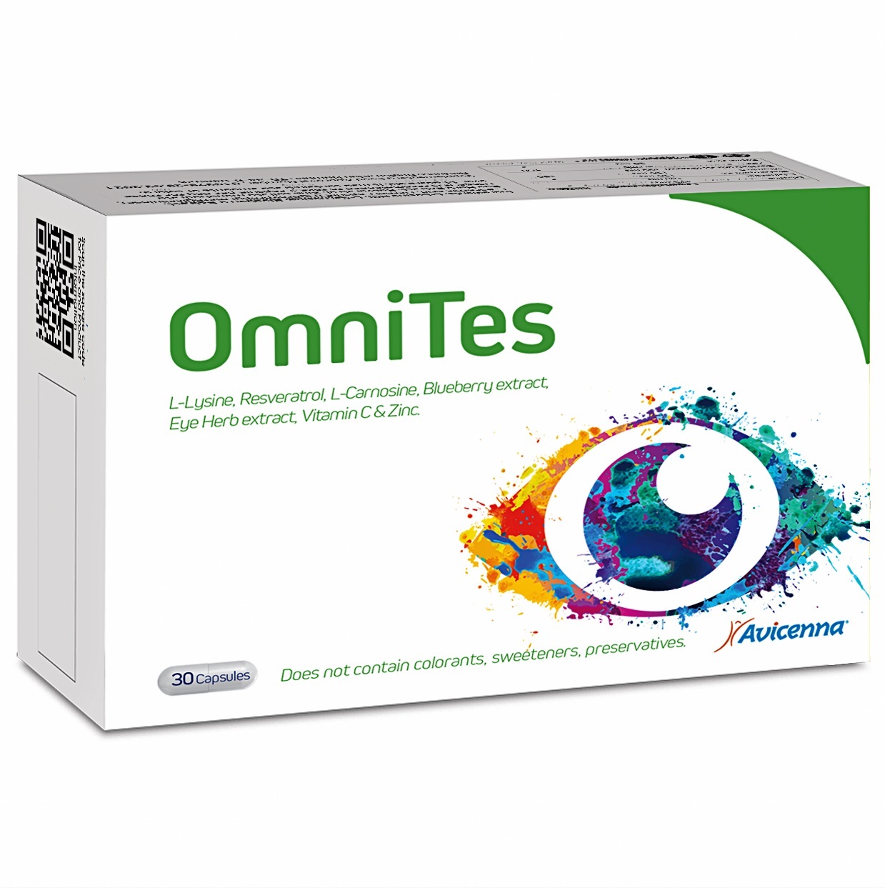цена Avicenna Комплекс витаминов для глаз OmniTes, 30 капсул (Avicenna, Витамины и минералы)