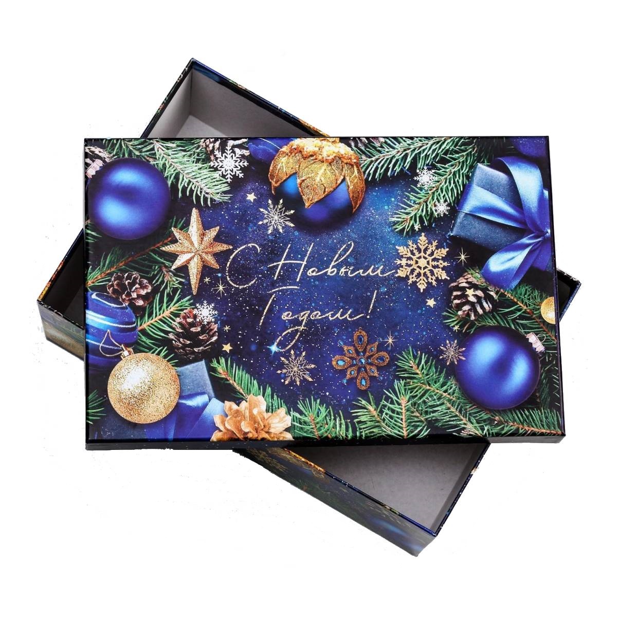  Коробка подарочная «Новогодние игрушки», 28 x 18,5 x 11,5 см (Подарочная упаковка, Коробки) фото 2