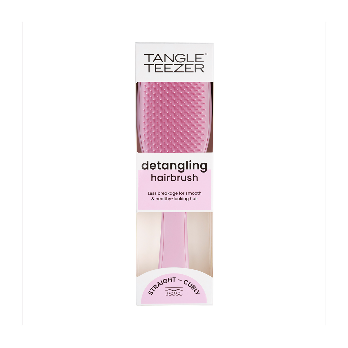 Тангл Тизер Расческа для прямых и волнистых волос Rosebud Pink, 40×65×225 мм (Tangle Teezer, The Ultimate Detangler) фото 3