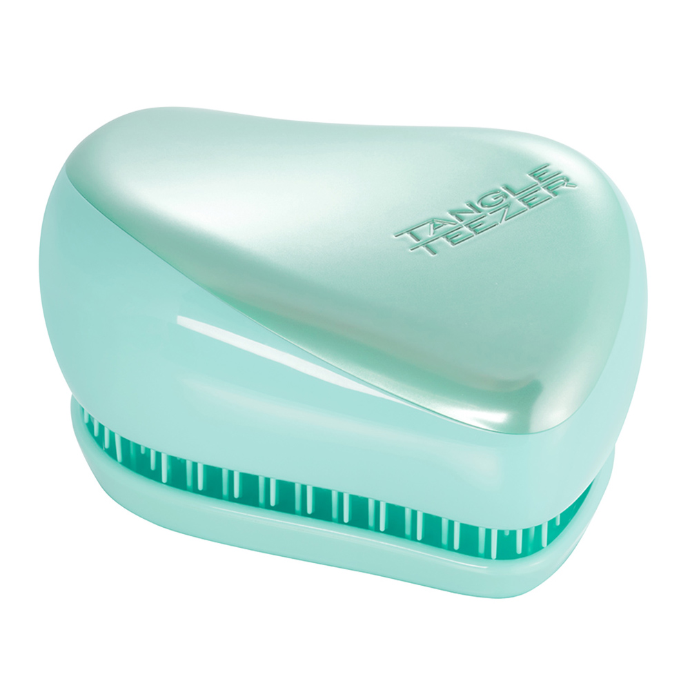 Tangle Teezer Расческа Frosted Teal Chrome, 53×68×98 мм (Tangle Teezer, Compact Styler)