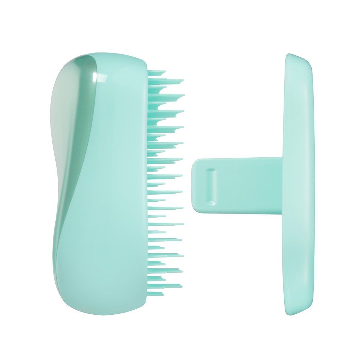 Тангл Тизер Расческа Frosted Teal Chrome, 53×68×98 мм (Tangle Teezer, Compact Styler) фото 2
