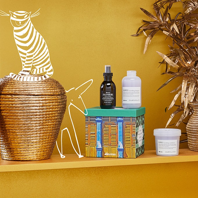 Давинес Подарочный набор для разглаживания непослушных волос, 3 средства (Davines, Essential Haircare) фото 1