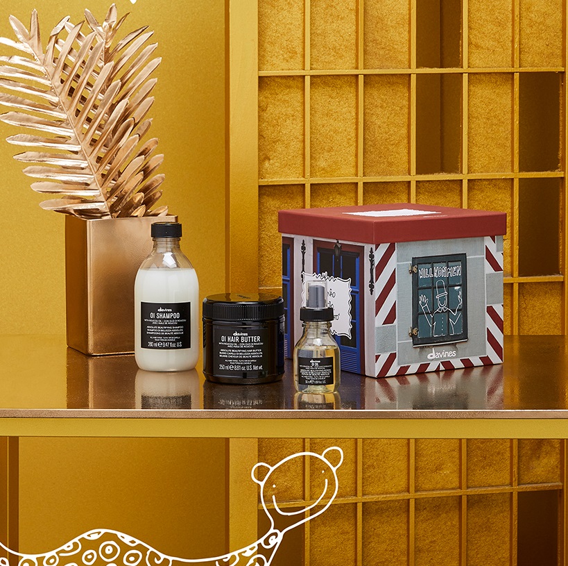 Давинес Подарочный набор для абсолютной красоты волос, 3 средства (Davines, OI) фото 1