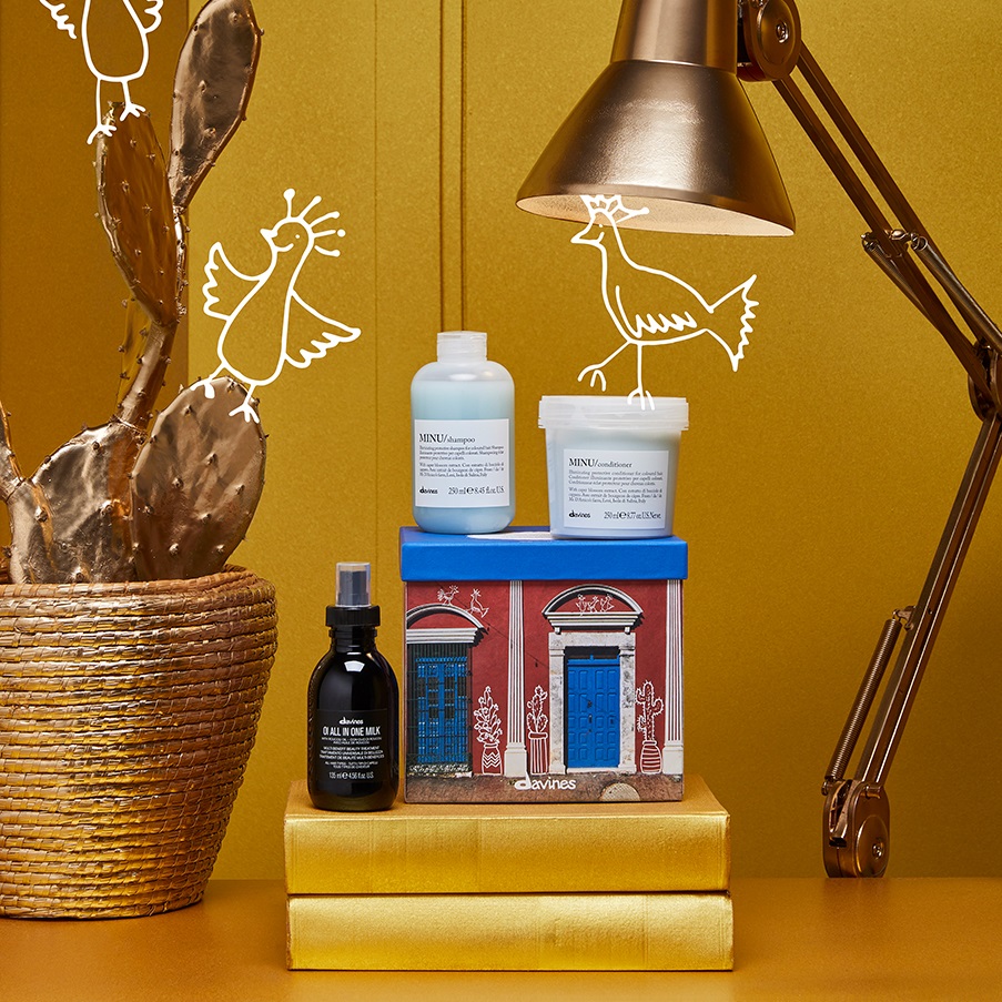 Давинес Подарочный набор для поддержания цвета волос, 3 средства (Davines, Essential Haircare) фото 1