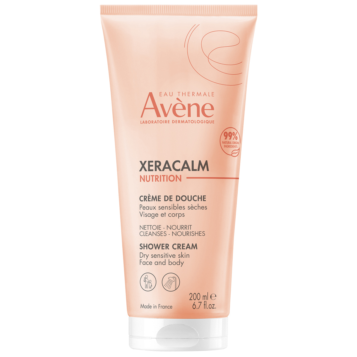 Avene Легкий питательный очищающий крем- гель, 200 мл (Avene, XeraCalm) avene xeracalm nutrition легкий питательный очищающий крем гель 200 мл