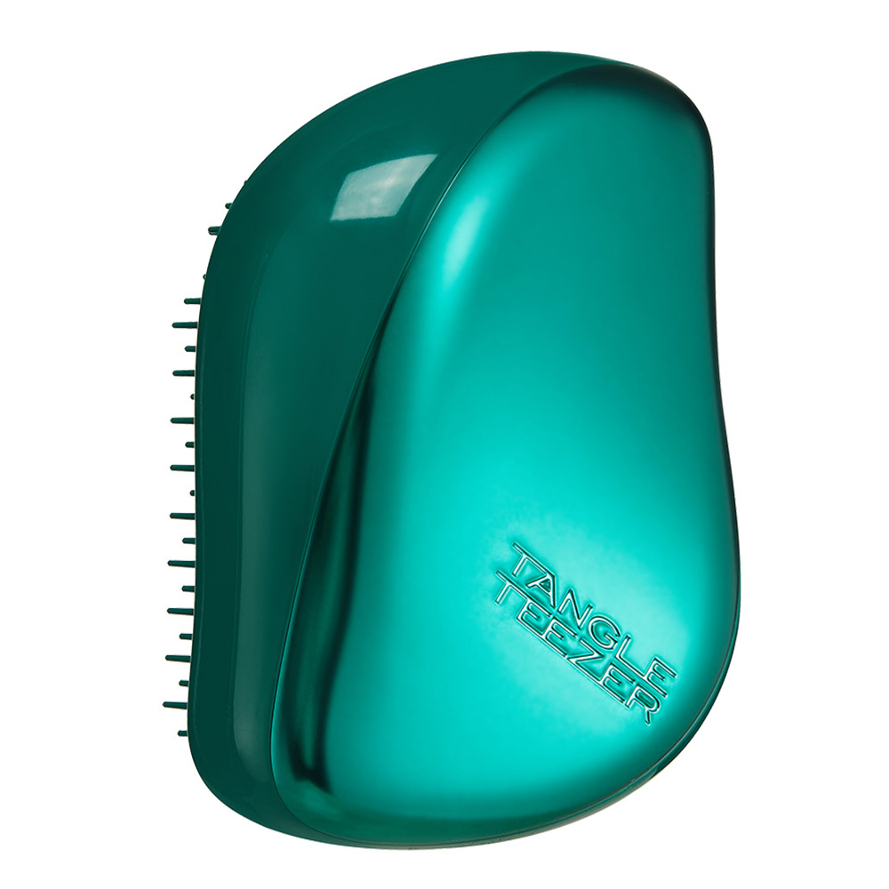Тангл Тизер Расческа Green Jungle для всех типов волос, изумрудная (Tangle Teezer, Compact Styler) фото 2