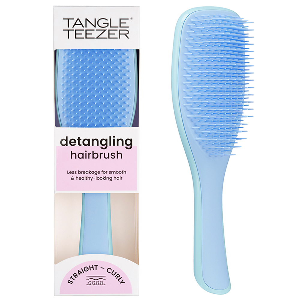 цена Tangle Teezer Расческа Denim Blues для прямых и волнистых волос, голубая (Tangle Teezer, The Ultimate Detangler)