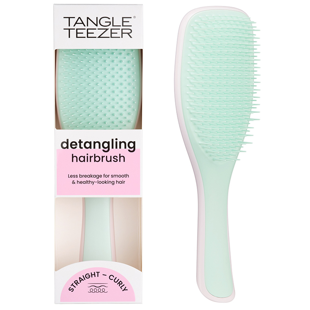 цена Tangle Teezer Расческа Baby Pink & Mint для прямых и волнистых волос, розово-мятная (Tangle Teezer, The Ultimate Detangler)