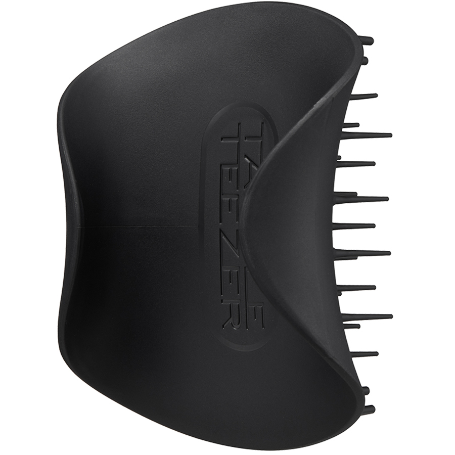 Tangle Teezer Щетка для массажа головы Onyx Black, черная (Tangle Teezer, Scalp Exfoliator and Massager) многофункциональная щетка для массажа головы tangle teezer the scalp exfoliator and massager mint green whisper 1 шт