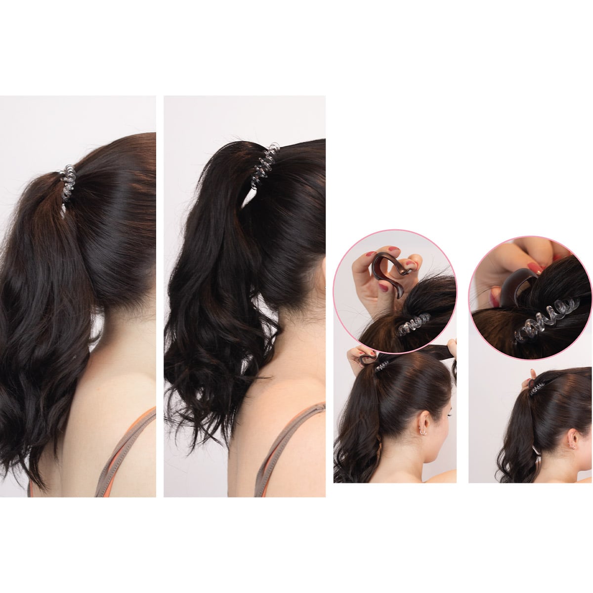 Инвизибабл Набор аксессуаров для объемной прически Crystal Clear (Invisibobble, Volumizer) фото 1