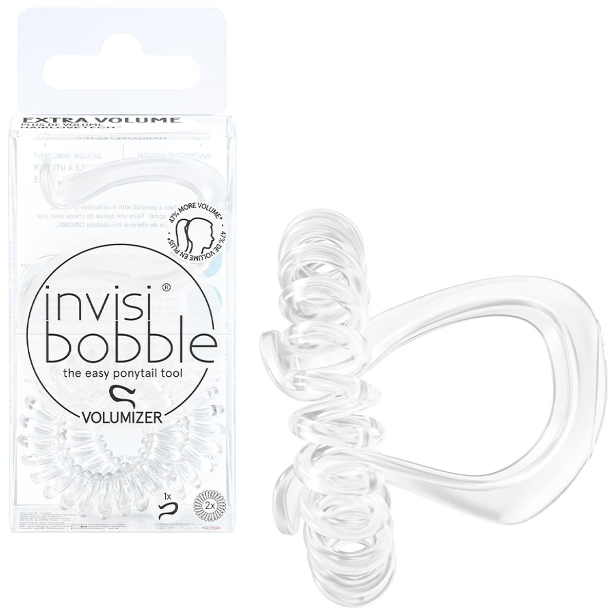 Инвизибабл Набор аксессуаров для объемной прически Crystal Clear (Invisibobble, Volumizer) фото 3