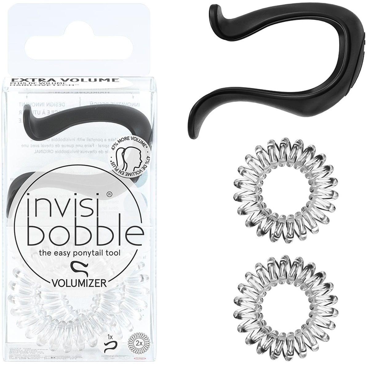 Invisibobble Набор аксессуаров для объемной прически Pretty Dark (Invisibobble, Volumizer)