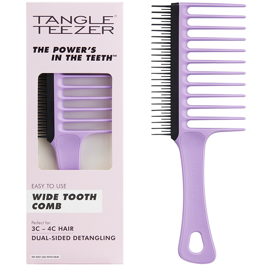 Тангл Тизер Расческа-гребень Purple Passion для кудрявых волос (Tangle Teezer, Wide Tooth Comb) фото 0