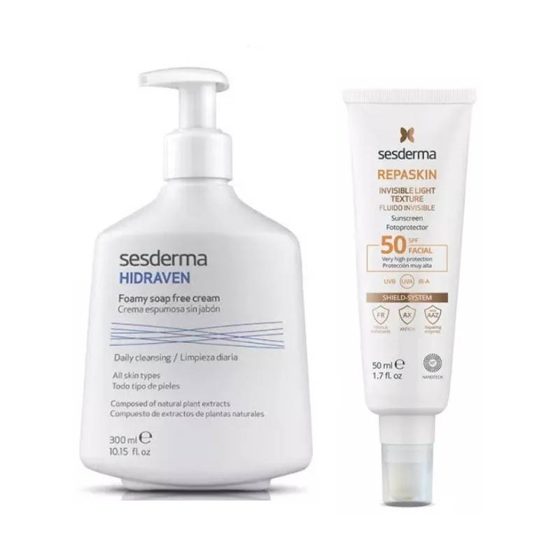 Sesderma Набор Мягкое очищение и защита кожи, 2 средства (Sesderma, Repaskin)