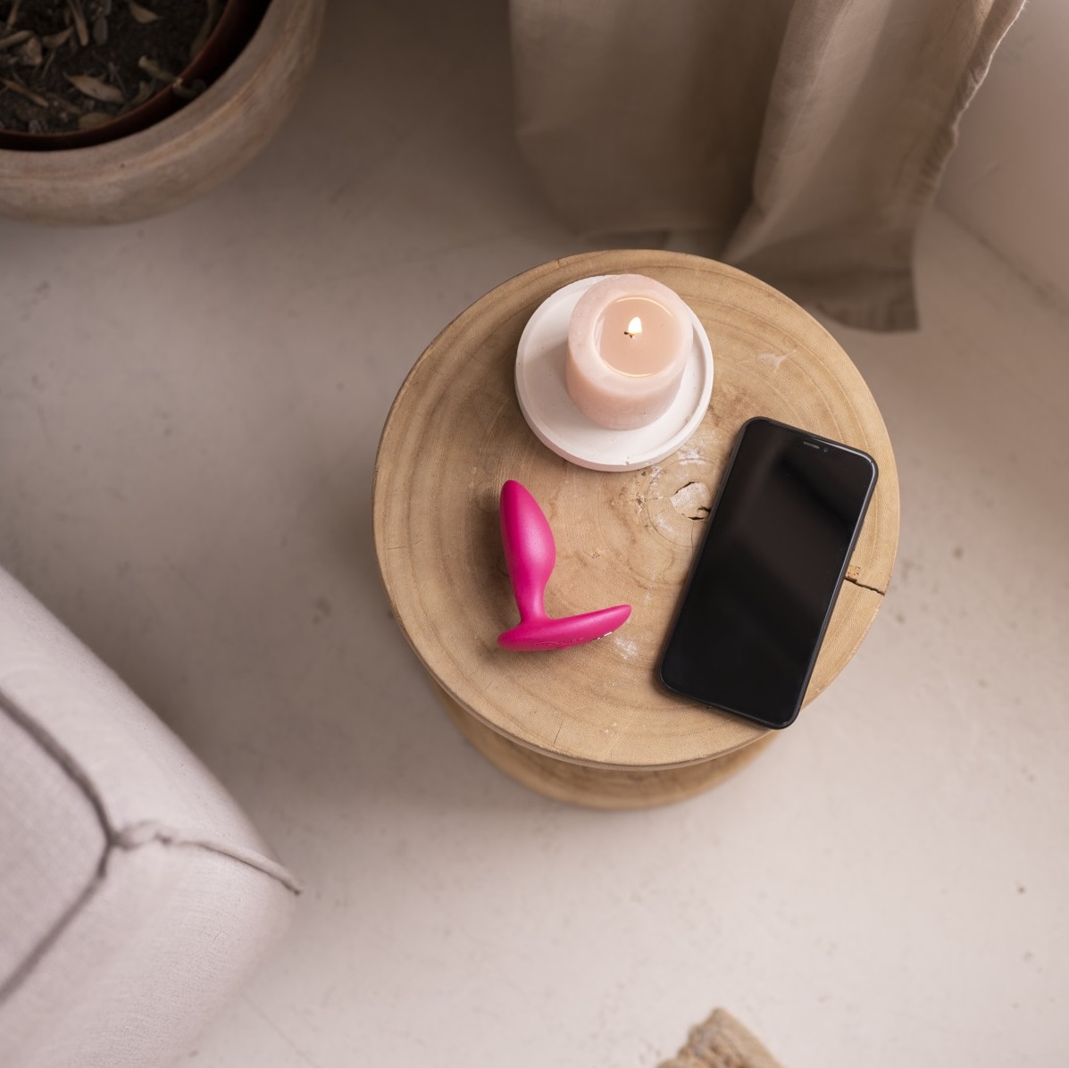 Ви-вайб Анальная вибровтулка Ditto+ для пар, розовая (We-Vibe, ) фото 6