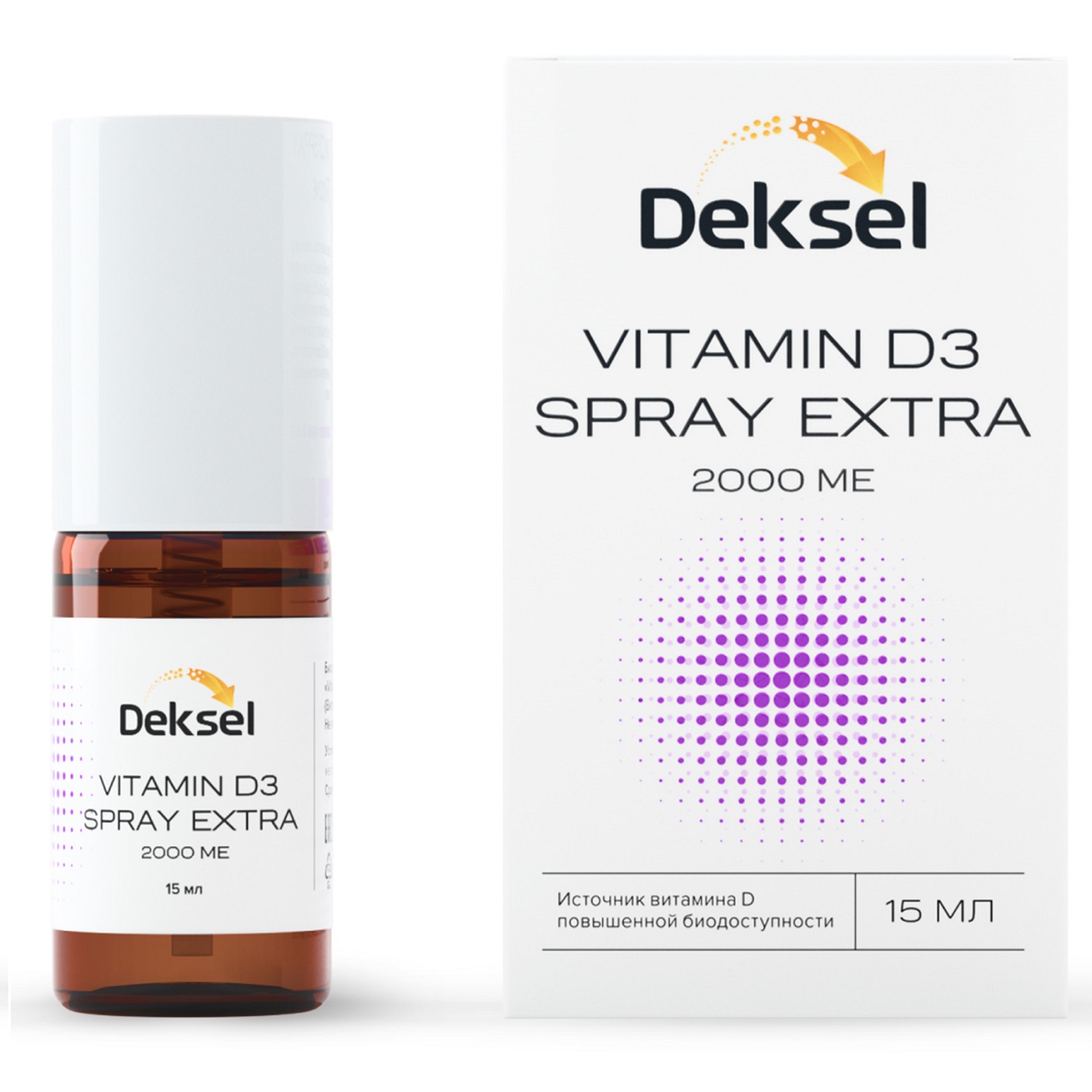 Deksel Витамин D3 Spray Extra 2000 МЕ со вкусом ананаса, 15 мл (Deksel, ) биологически активная добавка mirrolla витамин д3 2000 ме 30 шт