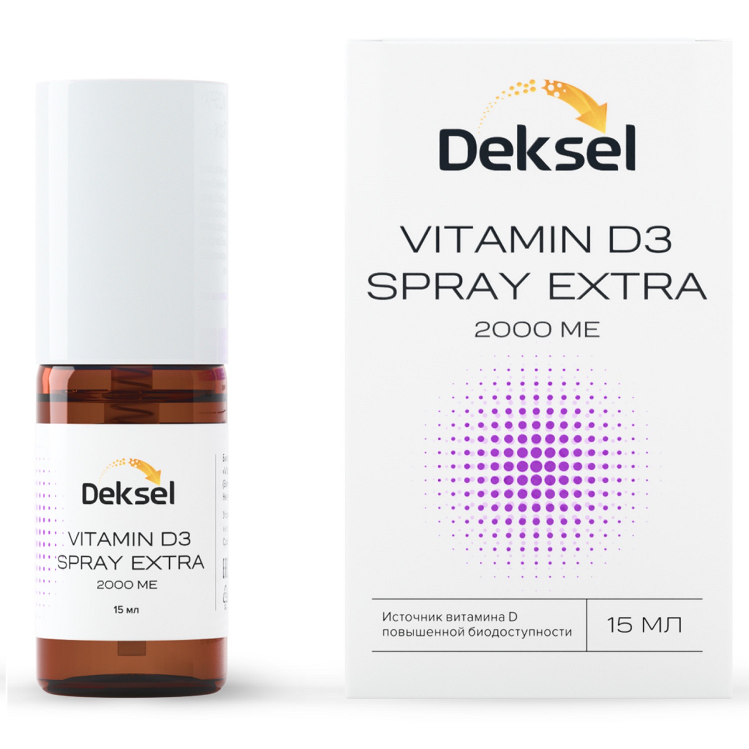 Дексел Витамин D3 Spray Extra 2000 МЕ со вкусом ананаса, 15 мл (Deksel, ) фото 0