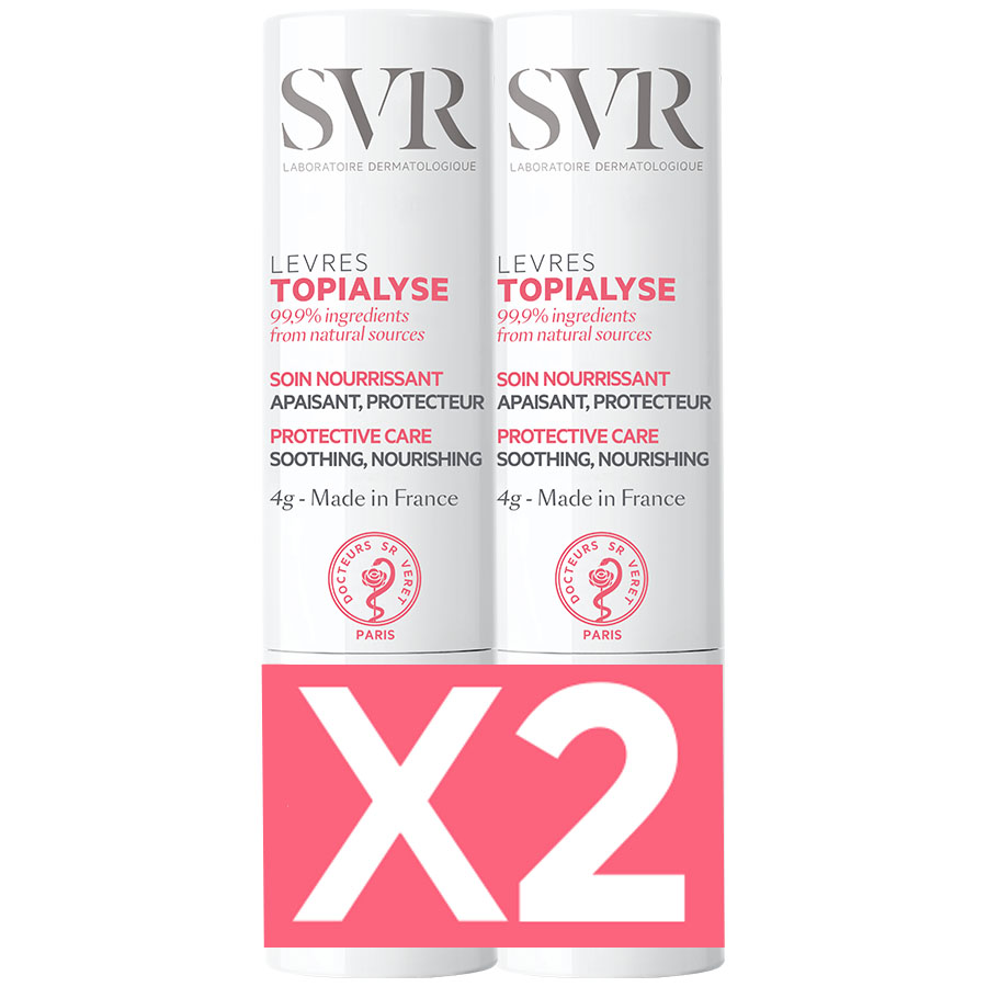 SVR Питательный стик для губ, 4 г x 2 шт (SVR, Topialyse)