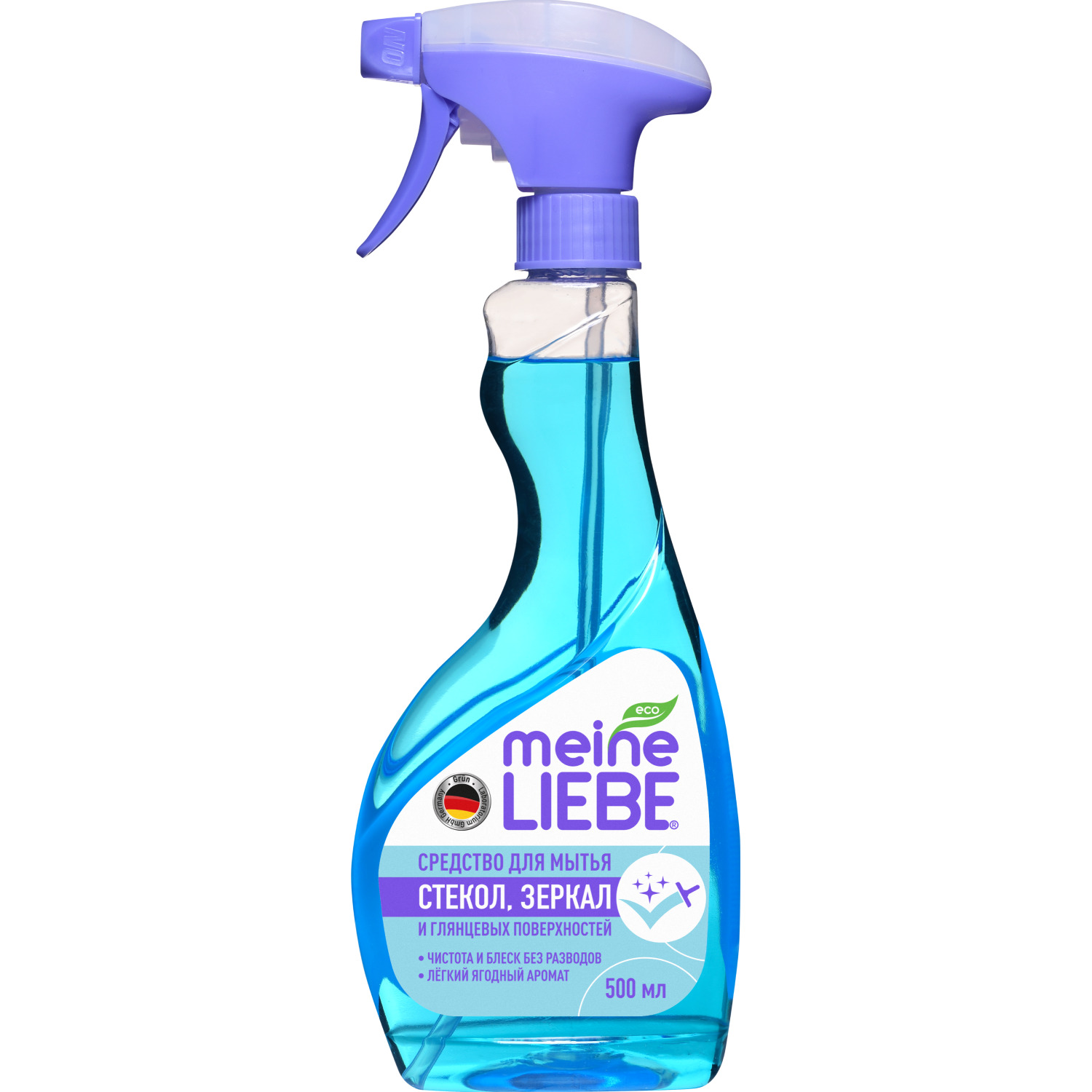 Майне Либе Средство для мытья стекол, пластика и зеркал, 500 мл (Meine Liebe, Уборка) фото 0