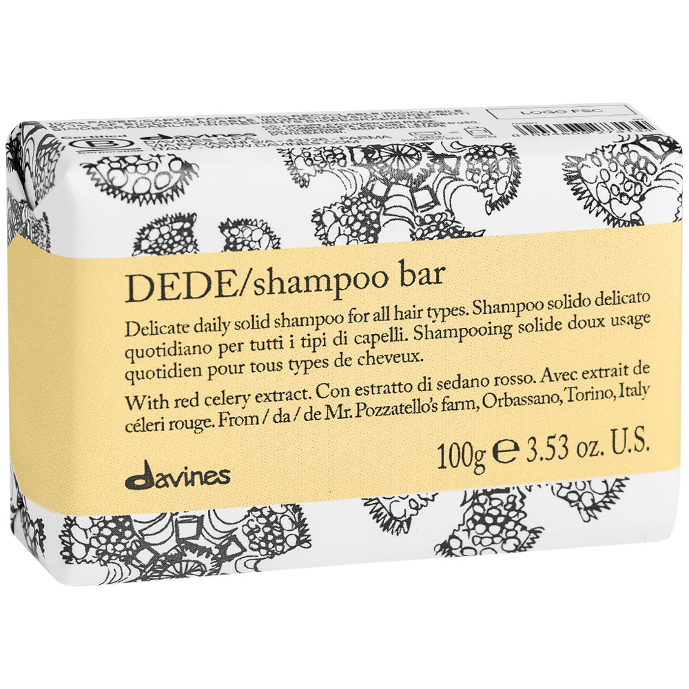 Davines Твёрдый шампунь для деликатного очищения волос Shampoo Bar, 100 г (Davines, Essential Haircare) твёрдый шампунь для деликатного очищения волос davines dede shampoo bar 100 гр