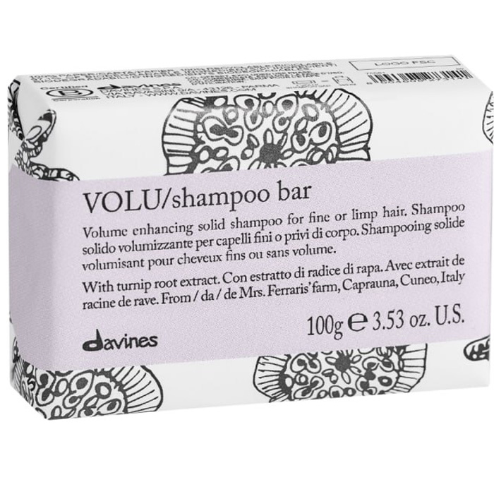 Давинес Твёрдый шампунь для придания объема волосам Shampoo Bar, 100 г (Davines, Essential Haircare) фото 0