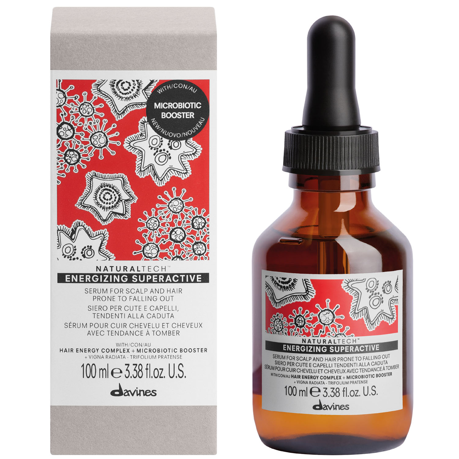 Давинес Энергетическая суперактивная сыворотка Superactive Anytime, 100 мл (Davines, Natural Tech) фото 2