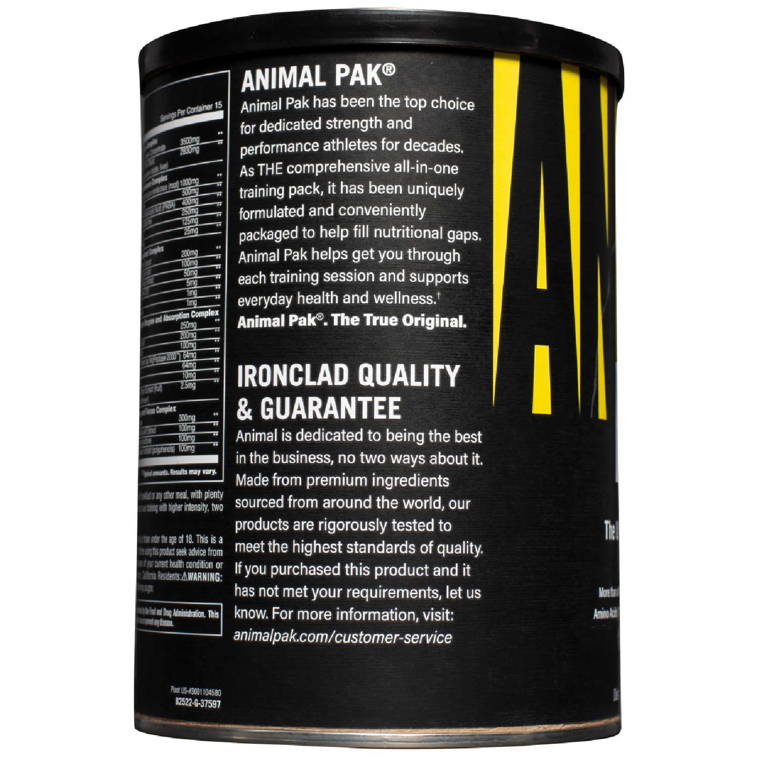 Энимал Витаминно-минеральный комплекс Universal Nutrition Animal Pak, 30 порций (Animal, Витамины и минералы) фото 4