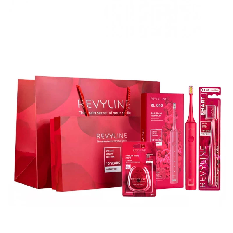 цена REVYLINE Подарочный набор Special Color Edition Red №1 (REVYLINE, Электрические зубные щетки)
