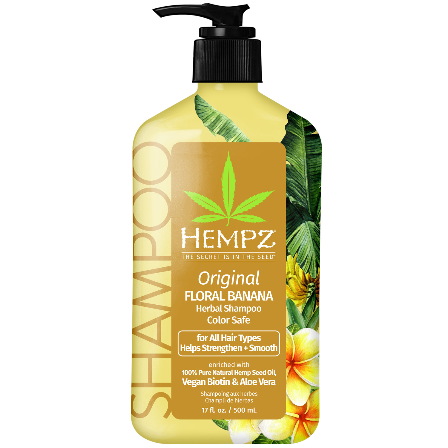 Hempz Бессульфатный шампунь Original Herbal Shampoo For Damaged & Color Treated Hair, 500 мл (Hempz, Оригинальная коллекция)