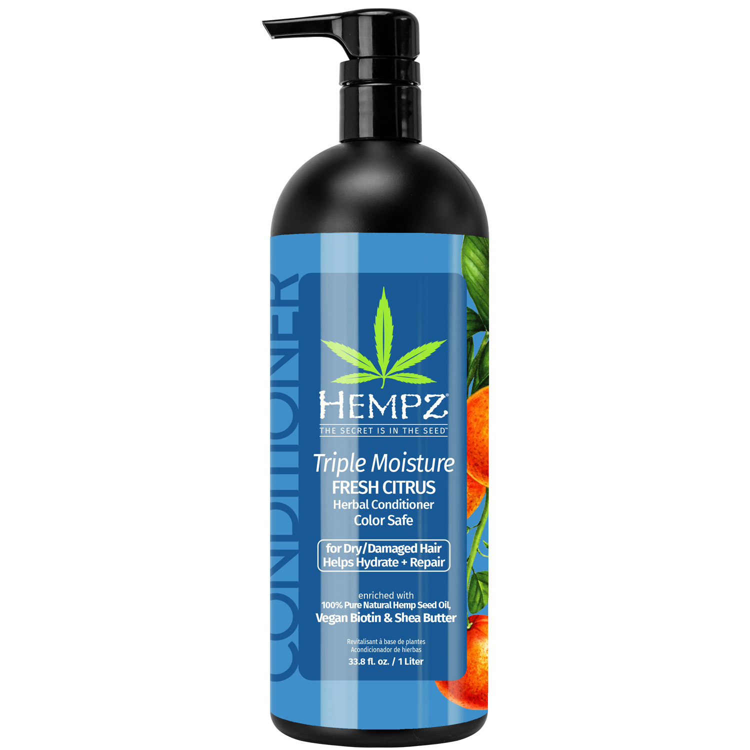 Hempz Кондиционер Triple Moisture Whipped Crème Conditioner & Hair Mask, 1000 мл (Hempz, Тройное увлажнение) hempz растительный шампунь triple moisture replenishing shampoo 250 мл hempz тройное увлажнение