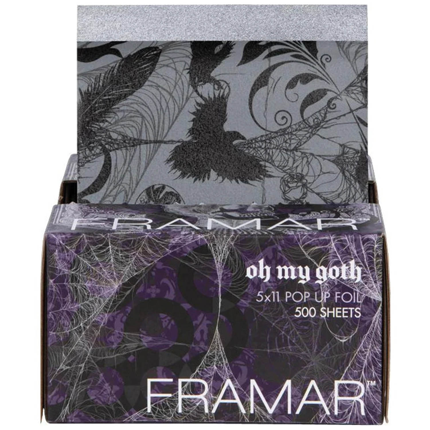 Framar Вытяжная фольга с тиснением Oh My Goth 12,5х28 см, 500 листов (Framar, )