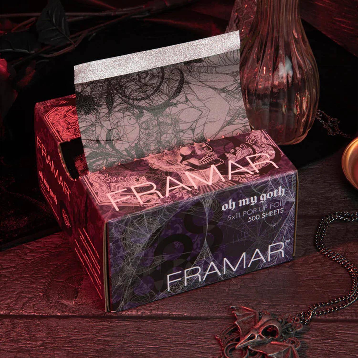 Фрамар Вытяжная фольга с тиснением Oh My Goth 12,5х28 см, 500 листов (Framar, ) фото 1
