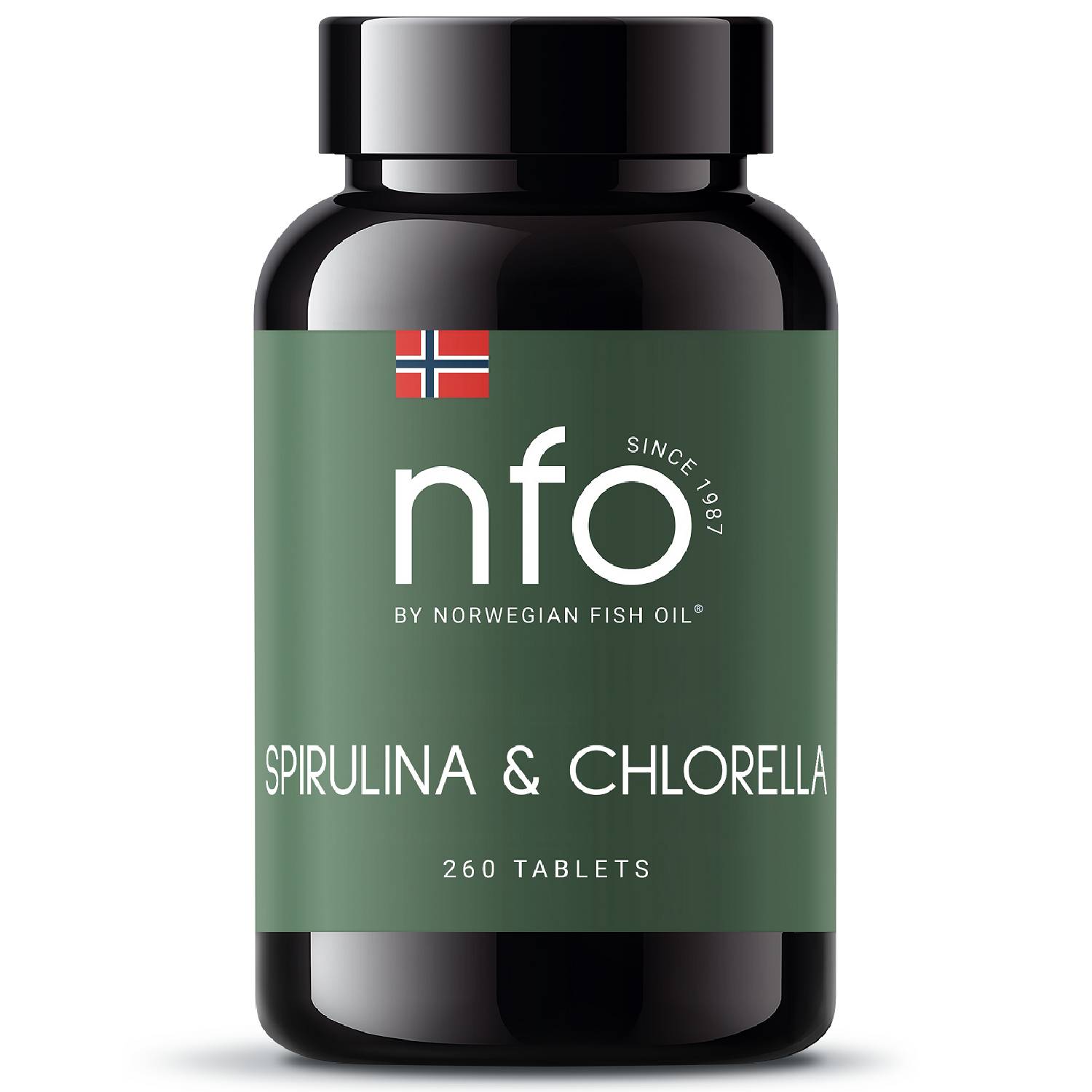 цена Norwegian Fish Oil Комплекс Spirulina & Chlorella, 260 таблеток (Norwegian Fish Oil, Растительные комплексы)