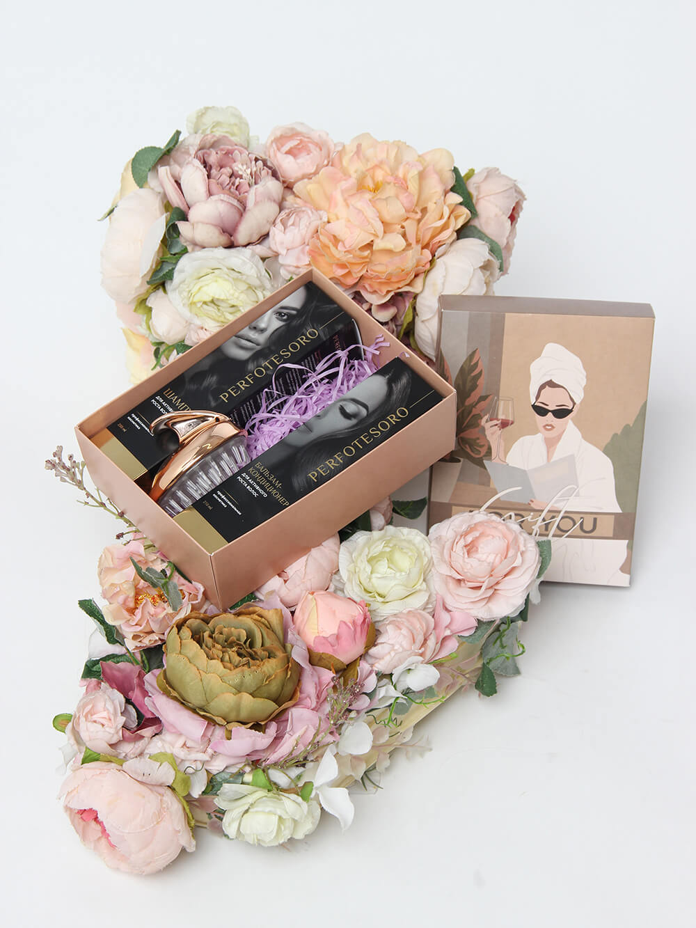 Перфотесоро Подарочный набор №2: шампунь 250 мл + бальзам 250 мл + расческа-массажер (Perfotesoro, ) фото 2