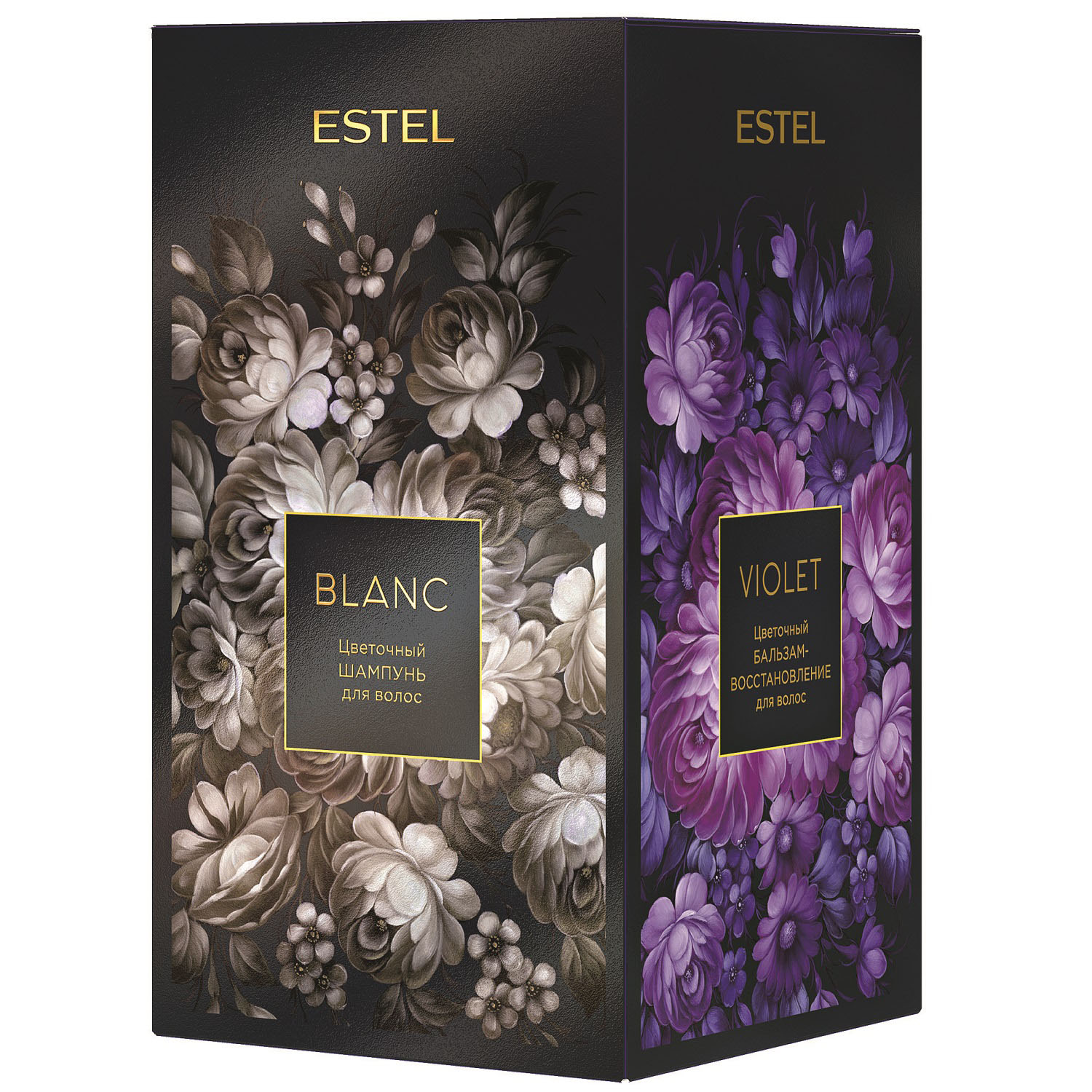 цена Estel Набор Цветочная трилогия: шампунь Blanc 250 мл + бальзам Violet 200 мл + молочко Rouge 150 мл (Estel, Аромат цвета)