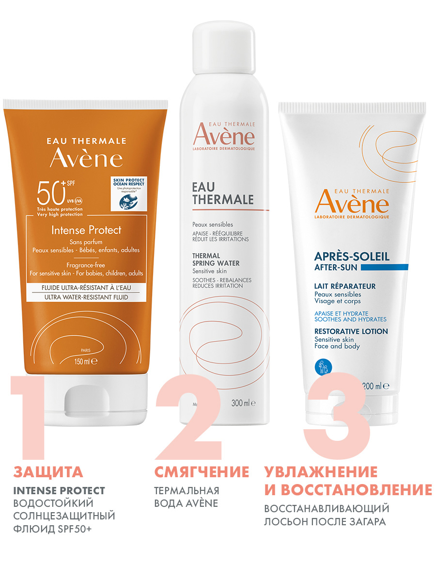 Авен Восстанавливающий лосьон после загара, 200 мл (Avene, Suncare) фото 7