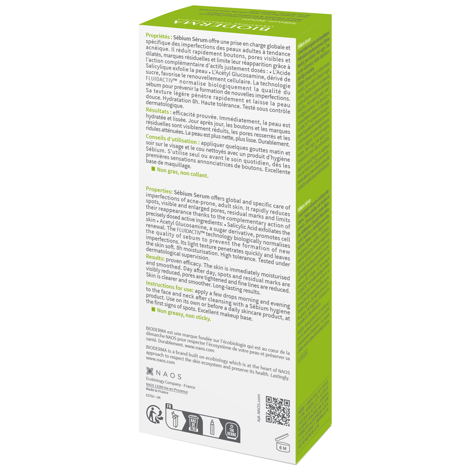 Биодерма Сыворотка против несовершенств, постакне и морщин, 30 мл (Bioderma, Sebium) фото 4