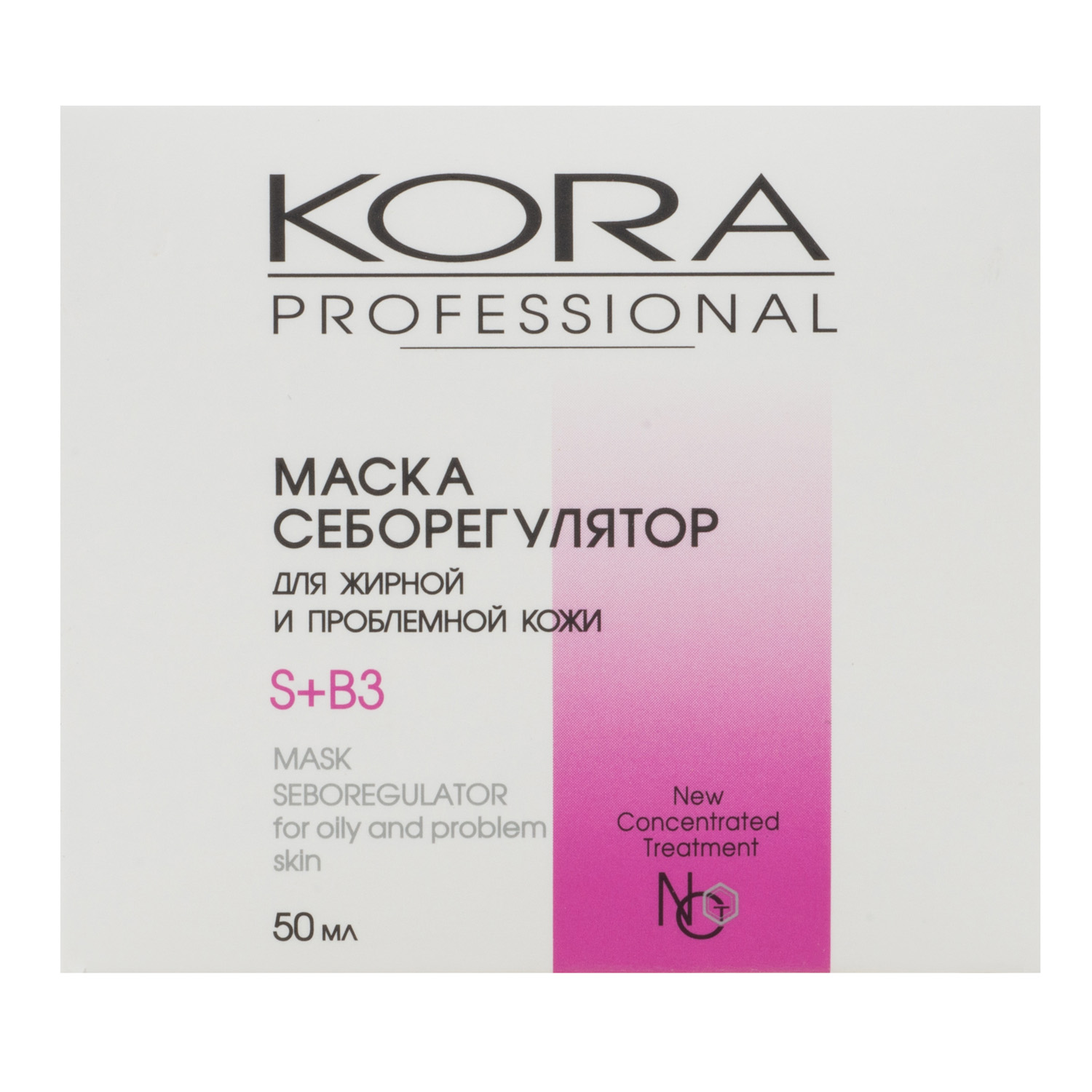  Маска-себорегулятор для жирной и проблемной кожи, 50 мл (Кора, Professional) фото 2