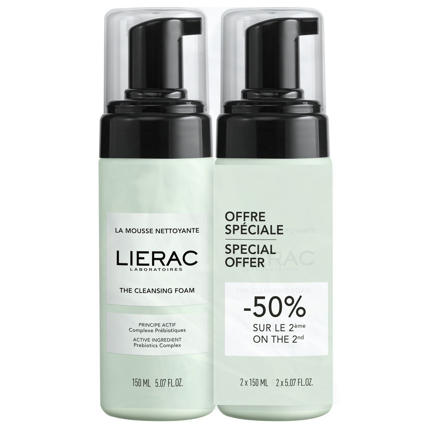 Лиерак Очищающая пенка для лица, 150 мл х 2 шт (Lierac, Cleansing) фото 0
