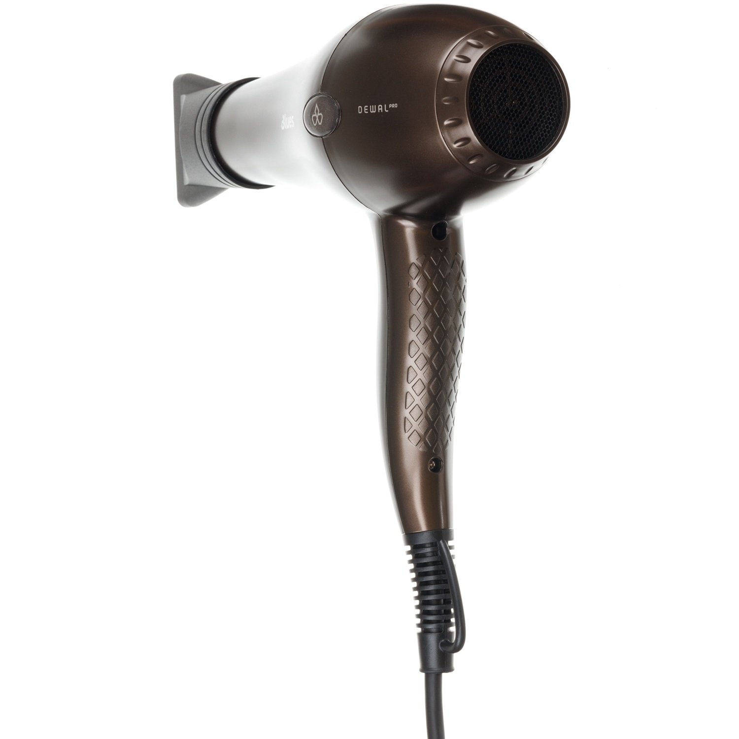 Деваль Про Фен Pro Blues с ионизацией и 2мя насадками, коричневый, 2600 Вт (Dewal Pro, Фены) фото 3