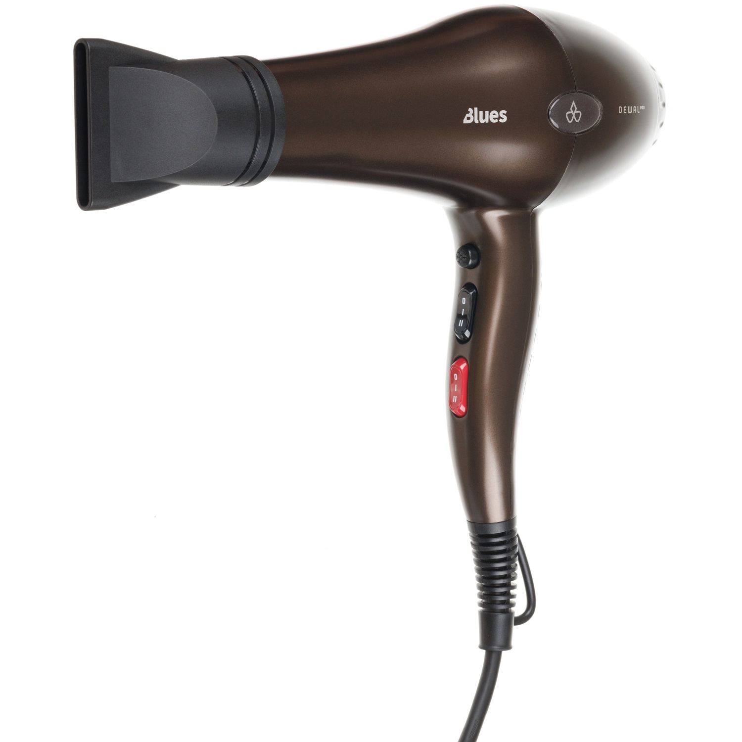 Деваль Про Фен Pro Blues с ионизацией и 2мя насадками, коричневый, 2600 Вт (Dewal Pro, Фены) фото 4