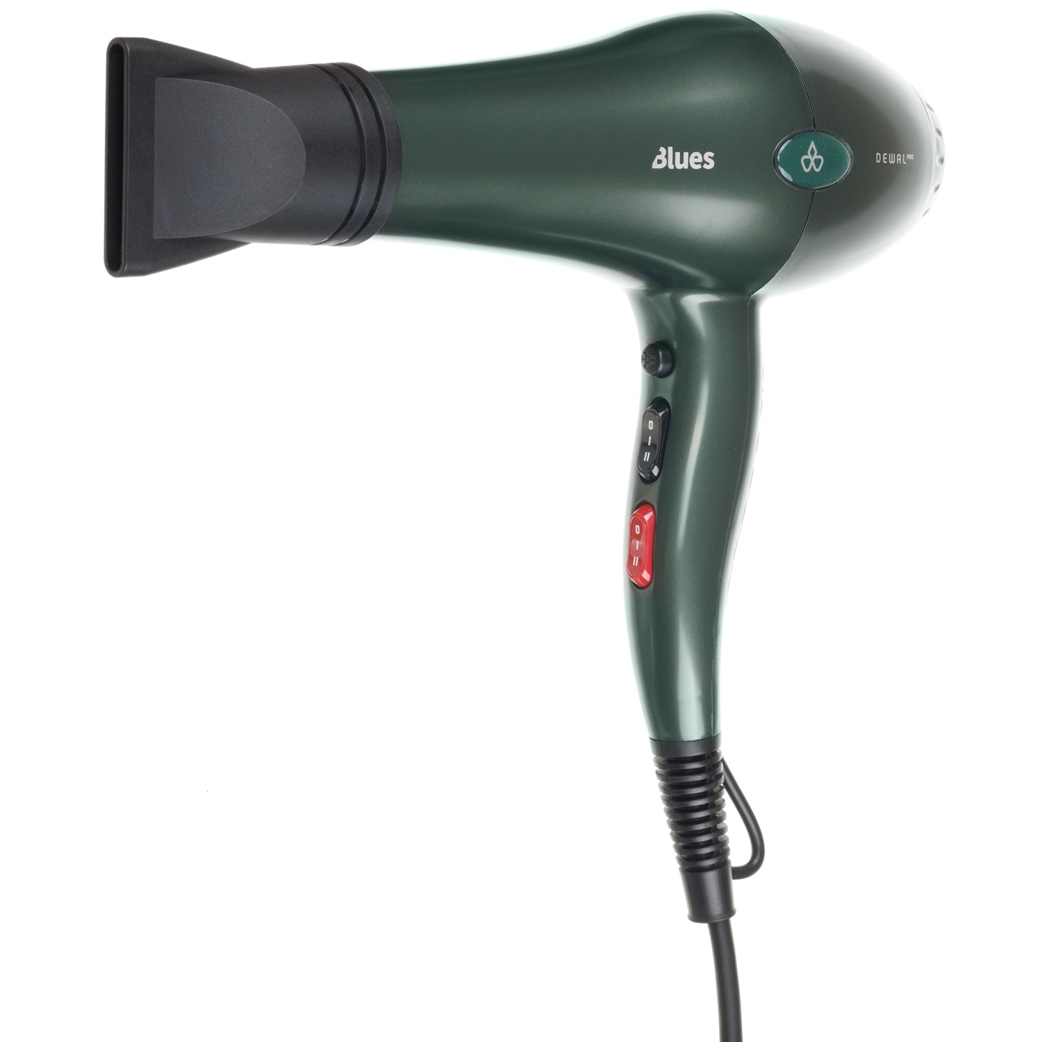 Деваль Про Фен Pro Blues с ионизацией и 2мя насадками, зеленый, 2600 Вт (Dewal Pro, Фены) фото 4