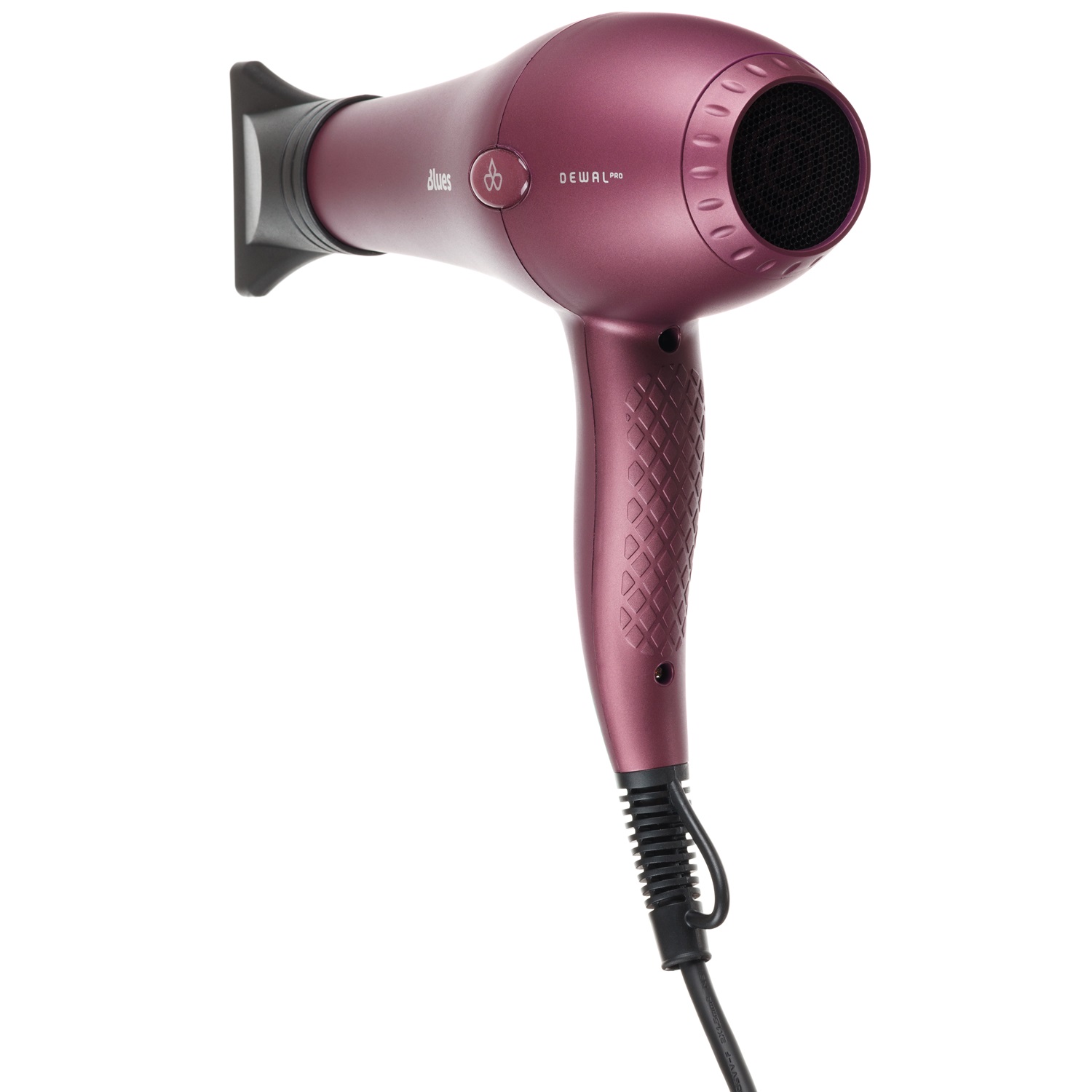 Деваль Про Фен Pro Blues с ионизацией и 2мя насадками, бордовый, 2600 Вт (Dewal Pro, Фены) фото 3
