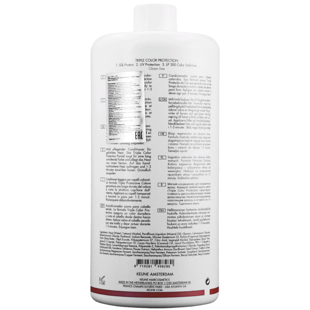 Кёне Бессульфатный кондиционер для окрашенных волос, 1000 мл (Keune, Care) фото 2
