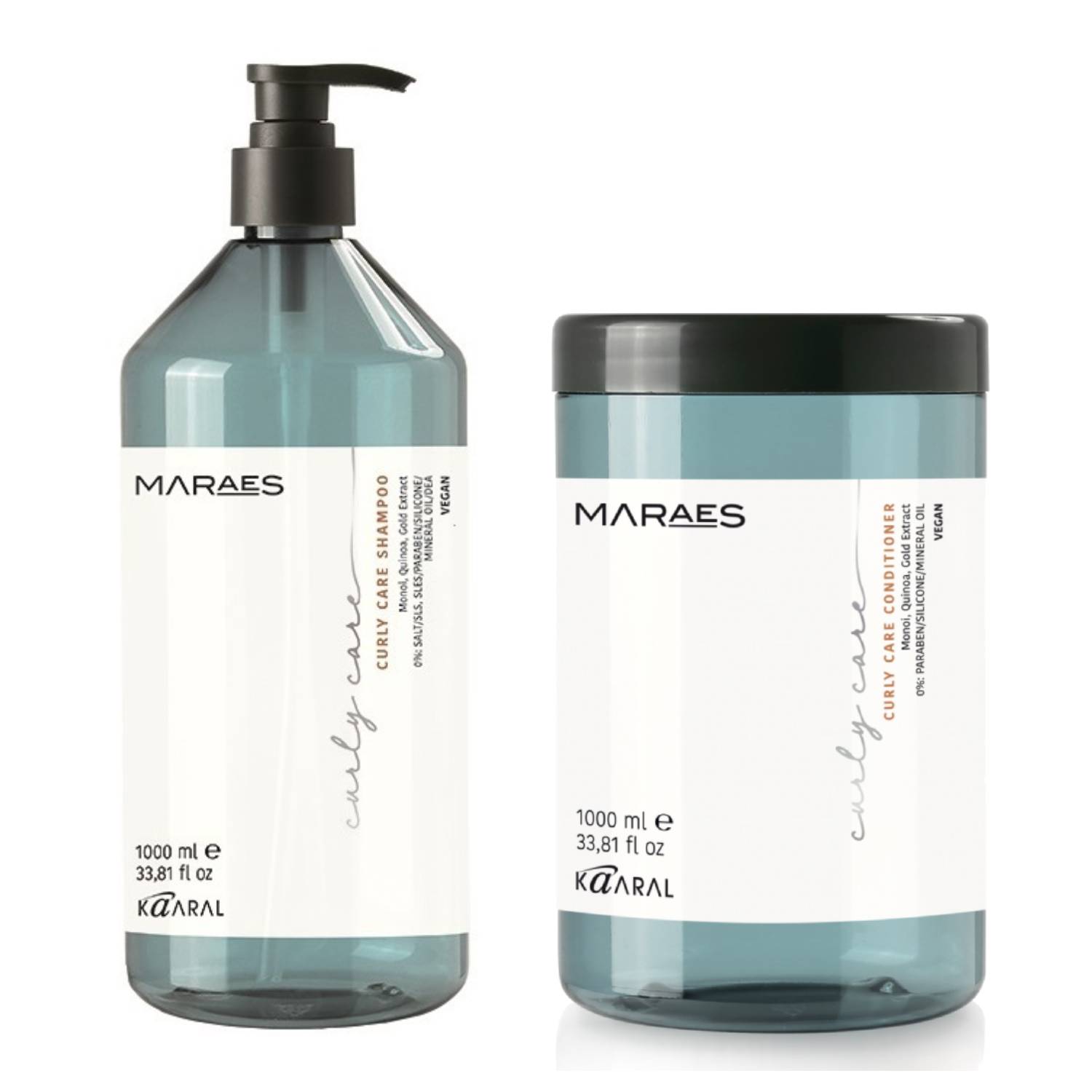 Kaaral Набор Восстановление и легкость: шампунь 1000 мл+ кондиционер 1000 мл (Kaaral, Maraes) восстанавливающий шампунь для волос bioelixire select 1000 мл