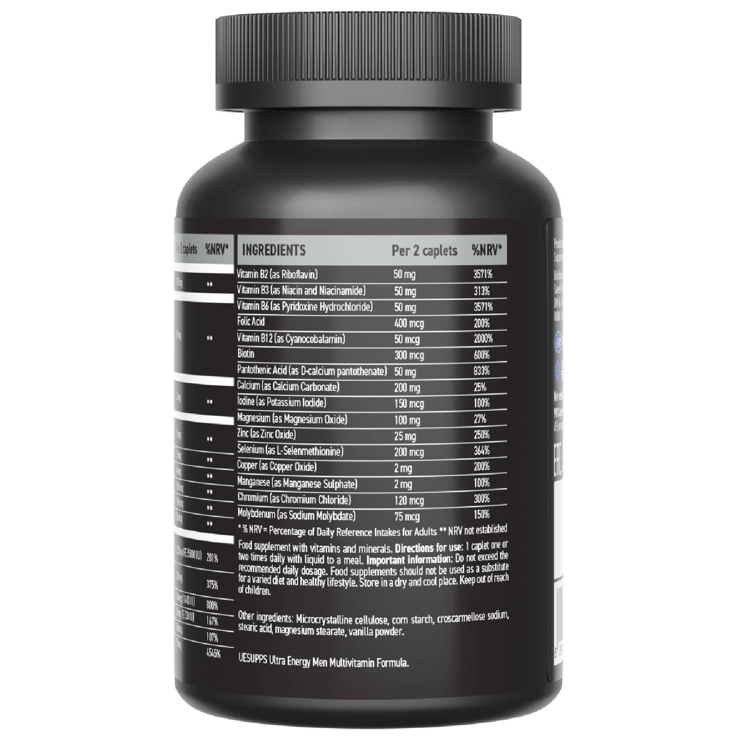 Ультрасаппс Витаминно-минеральный комплекс для мужчин Men's Sport Multivitamin, 90 каплет (Ultrasupps, ) фото 3