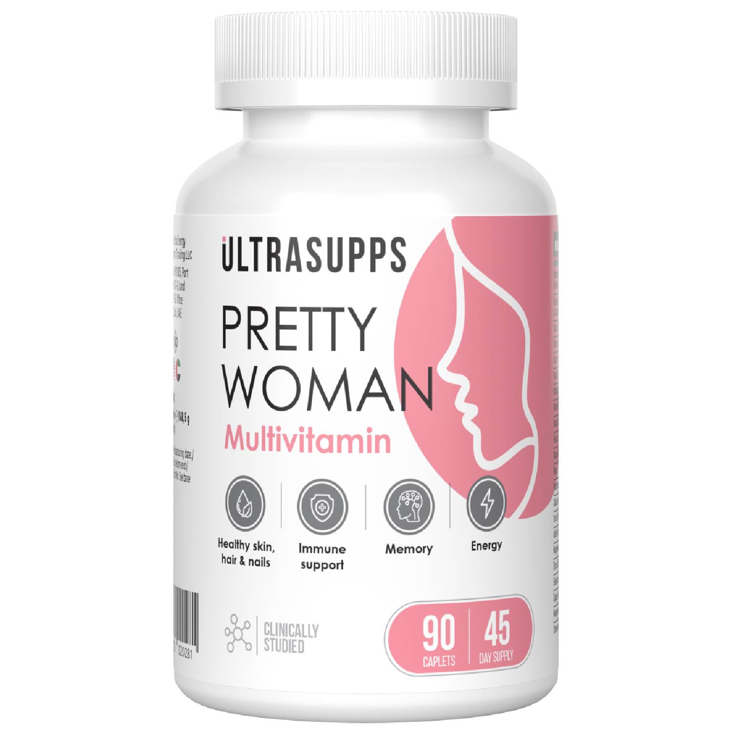 Ультрасаппс Витаминно-минеральный комплекс для женщин Pretty Woman Multivitamin, 90 каплет (Ultrasupps, ) фото 0