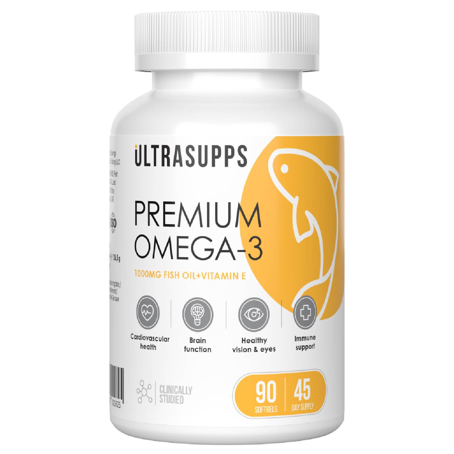 Ultrasupps Комплекс Премиум омега-3, 90 мягких капсул (Ultrasupps, ) ultrasupps витамин д3 2000 ме 180 мягких капсул ultrasupps